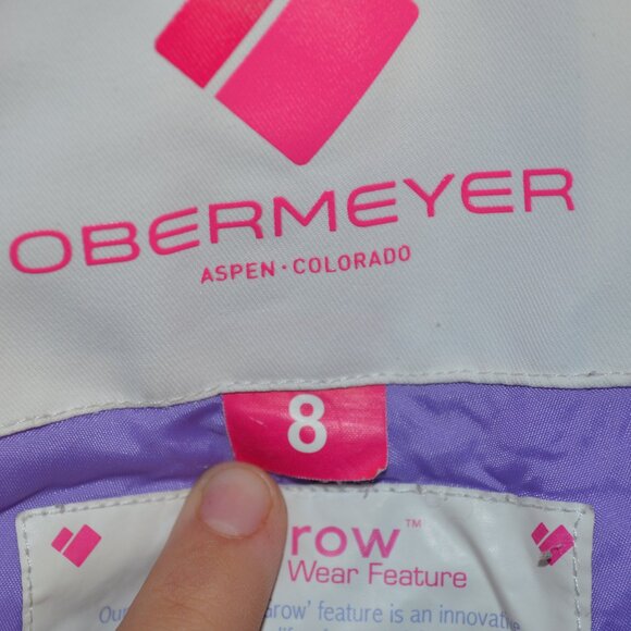 Kids Obermeyer Ski Bib Size 8 - Picture 5 of 7